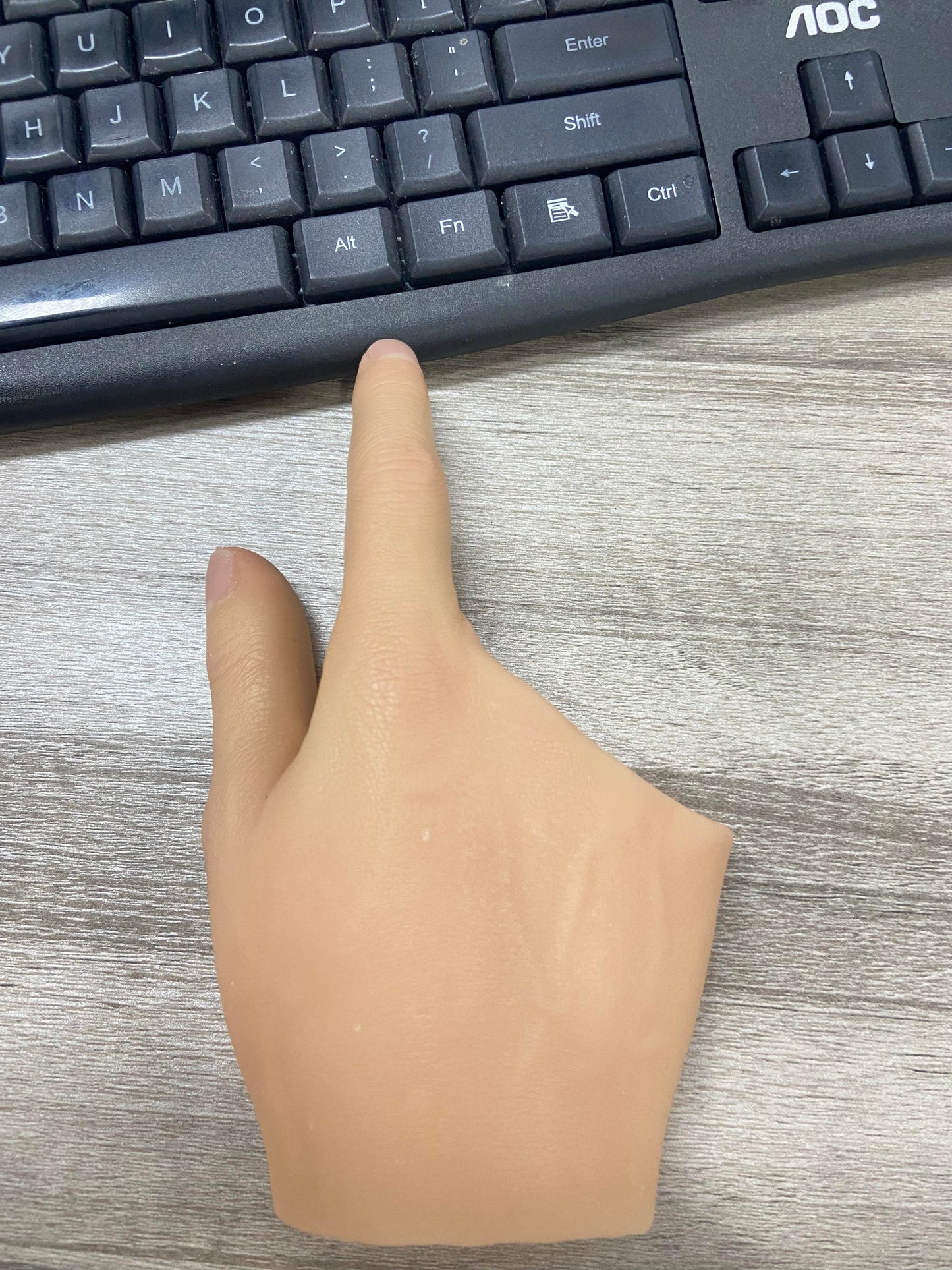 Dedo de silicona realista personalizado con diseño de semi-soporte